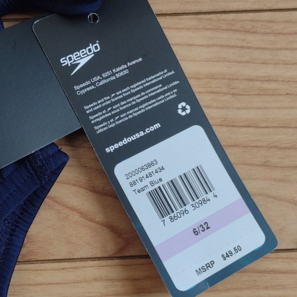 Speedo Pro LT Super Pro Solid One Piece Swimsuit Team Blue Size 6/32 - Picture 6 of 9